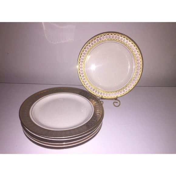 6 San Marco gold rim salad plates - Picture 4 of 4